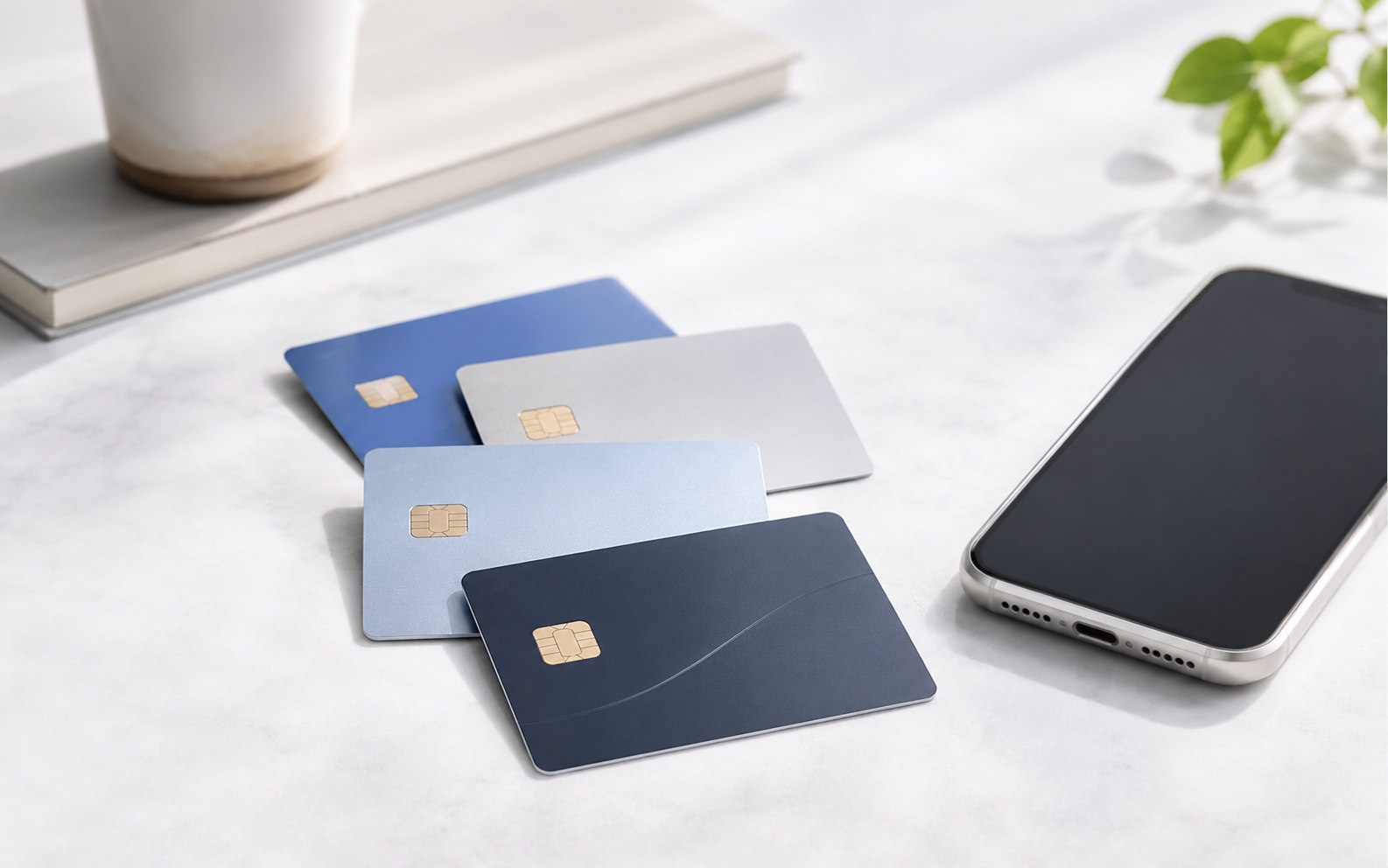 クレジットカードとスマートフォン